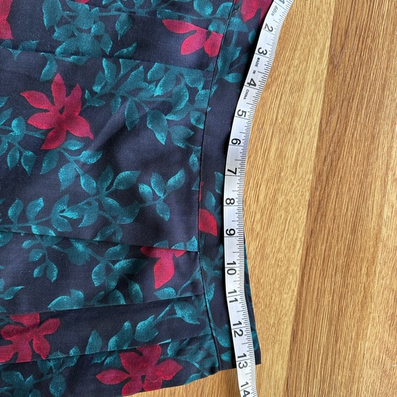 Vintage ORVIS navy, green & red 100% WOOL skirt w pockets (XS/S/vintage size 8) - Picture 8 of 11